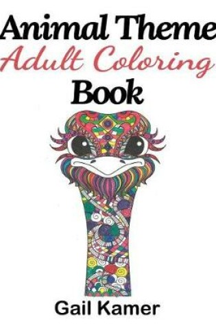 Cover of Animal Theme Adult Coloring Book