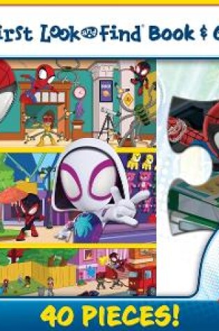 Cover of Disney Junior Mavel Spidy & His Amazing Friends First Look & Find Book & Giant Puzzle