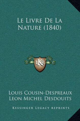 Cover of Le Livre de La Nature (1840)