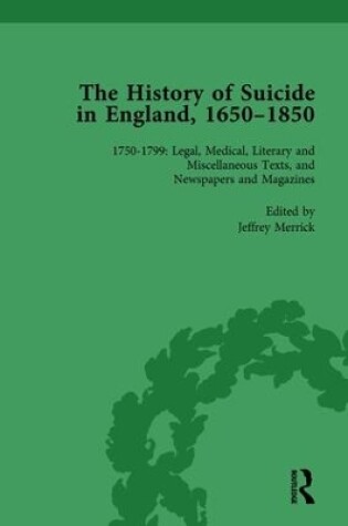 Cover of The History of Suicide in England, 1650-1850, Part II vol 6