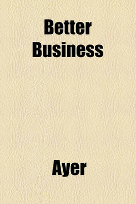 Book cover for Better Business