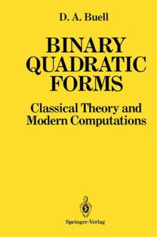 Cover of Binary Quadratic Forms