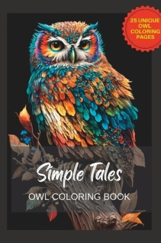 Cover of Simple Tales Owl coloring book