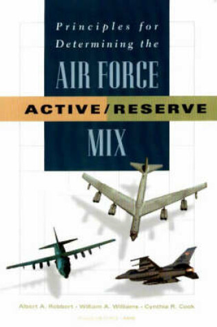 Cover of Principles for Determining the Air Force Active/reserve Mix