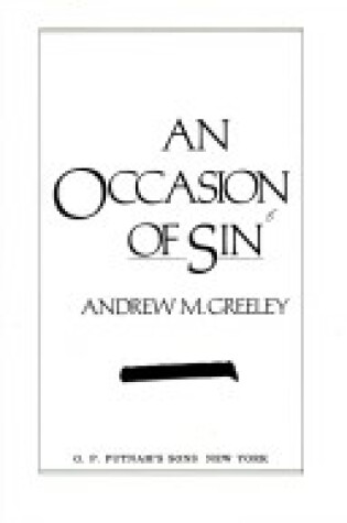 Cover of Occasion of Sin/An