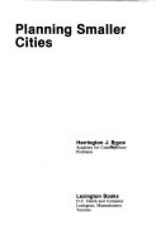 Cover of Planning Smaller Cities