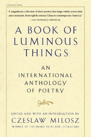 Cover of A Book Of Luminous Things