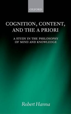 Book cover for Cognition, Content, and the A Priori