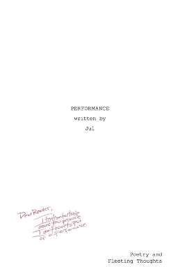 Book cover for Performance