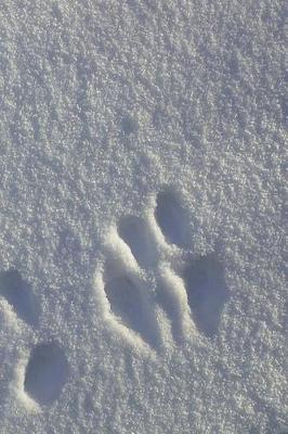 Cover of Winter Theme Journal Snow Footprints