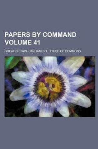 Cover of Papers by Command Volume 41