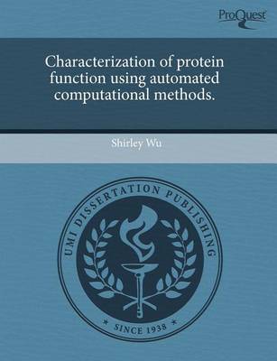 Book cover for Characterization of Protein Function Using Automated Computational Methods