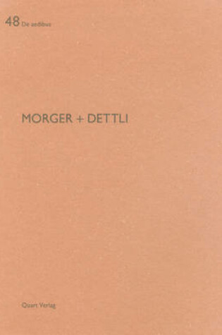 Cover of Morger + Dettli