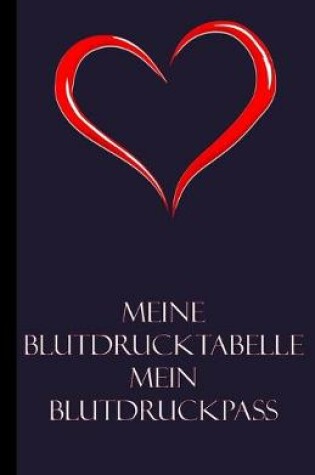 Cover of Meine Blutdrucktabelle Mein Blutdruckpass