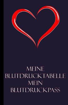 Book cover for Meine Blutdrucktabelle Mein Blutdruckpass