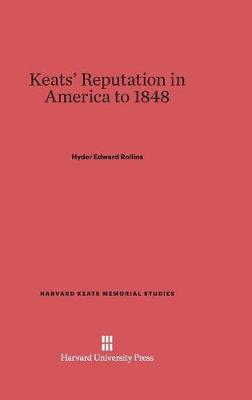 Book cover for Keats' Reputation in America to 1848