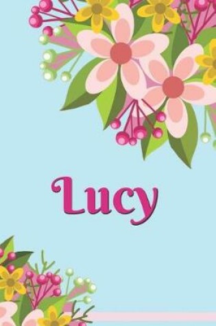 Cover of Lucy Personalized Blank Lined Journal Notebook