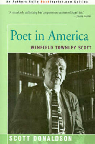 Cover of Poet in America: Winfield Townley Scott