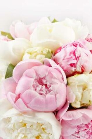 Cover of Gorgeous Pink and White Peonies in Full Bloom Flower Journal