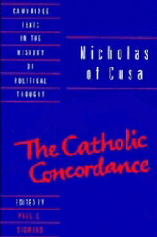 Cover of Nicholas of Cusa: The Catholic Concordance