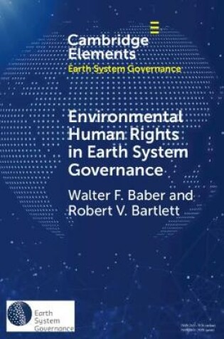 Cover of Environmental Human Rights in Earth System Governance