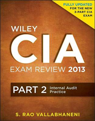 Book cover for Wiley CIA Exam Review 2013, Internal Audit Practice