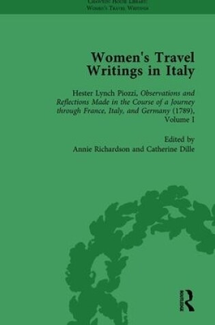 Cover of Women's Travel Writings in Italy, Part I Vol 3