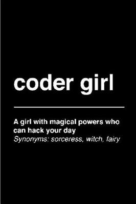 Book cover for Coder girl A with magical prower who can hack your day Synonyms