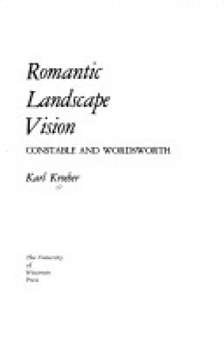 Cover of Romantic Landscape Vision