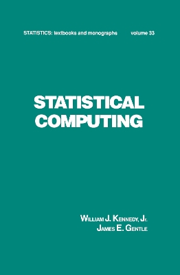 Book cover for Statistical Computing