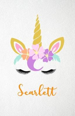 Book cover for Scarlett A5 Lined Notebook 110 Pages