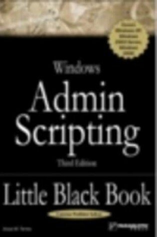 Cover of Windows Admin Scripting Little Black Book