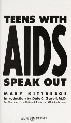 Book cover for Teens with AIDS Speak Out