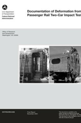 Cover of Documentation of Deformation from Passenger Rail Two-Car Impact Test