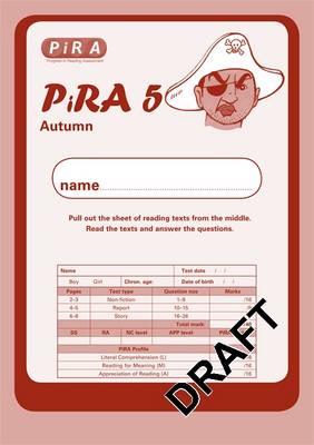 Cover of Progress in Reading Assessment Test 5, Autumn Pk10