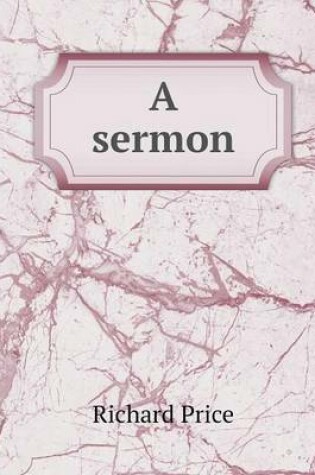 Cover of A sermon