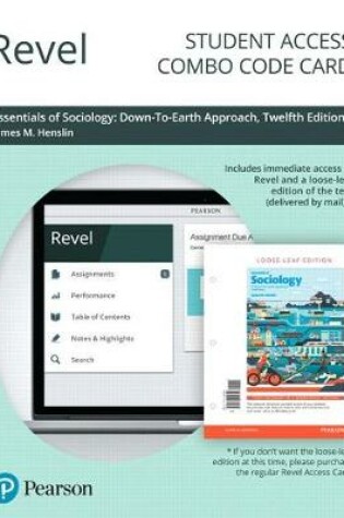 Cover of Revel for Essentials of Sociology