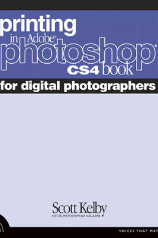 Cover of Printing in Adobe Photoshop Book for Digital Photographers