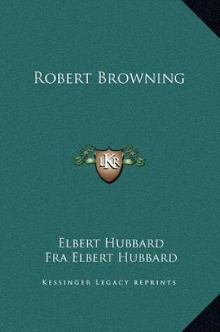 Cover of Robert Browning