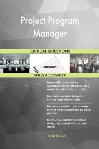Cover of Project Program Manager Critical Questions Skills Assessment