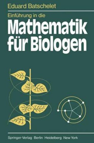 Cover of Einfuhrung in Die Mathematik Fur Biologen