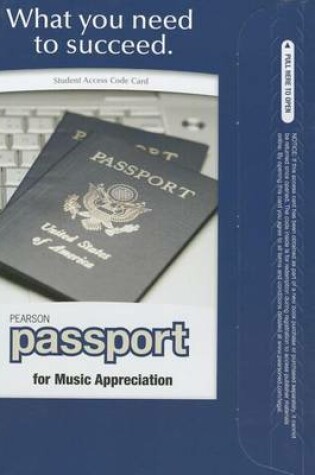 Cover of Pearson Passport -- Standalone Access Card -- for Music Appreciation