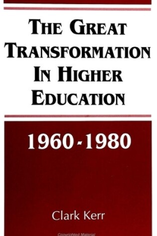 Cover of The Great Transformation in Higher Education, 1960-1980