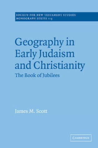 Cover of Geography in Early Judaism and Christianity