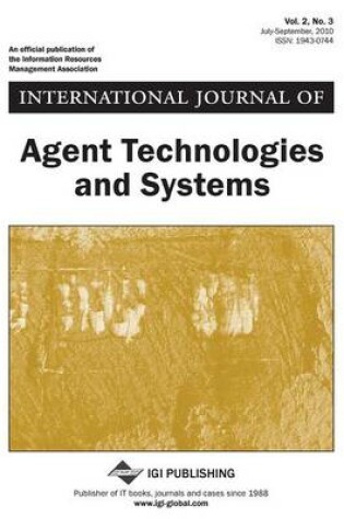 Cover of International Journal of Agent Technologies and Systems