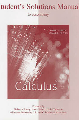 Cover of Student's Solutions Manual to Accompany Calculus