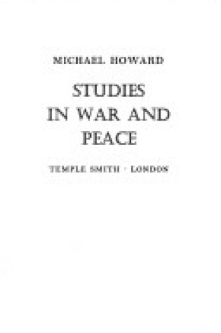 Cover of Studies in War and Peace