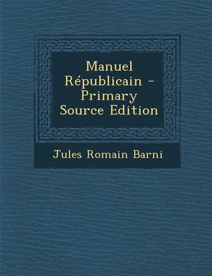 Book cover for Manuel Republicain