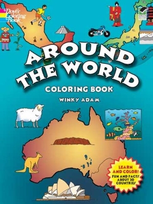 Book cover for Around the World Coloring Book