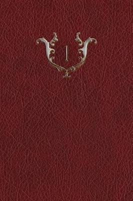 Book cover for Monogram "1" Notebook